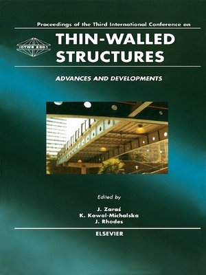 cover image of Thin-Walled Structures--Advances and Developments